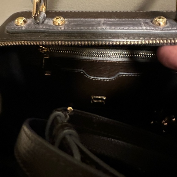 Dolce & Gabbana crocodile and leather top handle crossbody camera bag - Picture 6 of 10